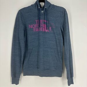 THE NORTH FACE Women’s Standard Fit Logo Blue Long Sleeve Hoodie Sz M